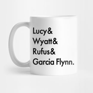 Timeless - Lucy & Wyatt & Rufus & Garcia Flynn. Mug